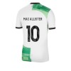 Camiseta de fútbol Liverpool Mac Allister 10 Segunda Equipación 23-24 - Hombre